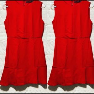 Red zara dress